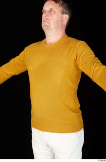 Paul Mc Caul casual dressed upper body yellow sweatshirt 0002.jpg
